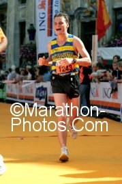 Vivien Bauvais heureux  son arrive au marathon de Bruxelles