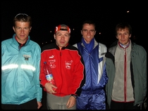Richard, Arnaud, Fabien et Manu avant le dpart