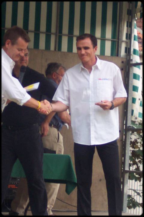 Fabien Debaucheron flicit pour le Raid Sahara 2005
